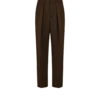 Hose mit doppelter Falte aus gebrochenem Twill Hose mit doppelter Falte aus gebrochenem Twill