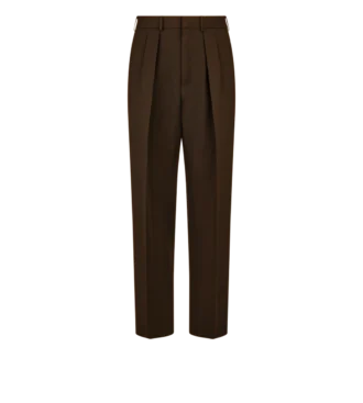 Hose mit doppelter Falte aus gebrochenem Twill