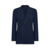 Indigo-Jacke mit Fischgrätenmuster Indigo-Jacke mit Fischgrätenmuster
