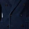 Indigo-Jacke mit Fischgrätenmuster Indigo-Jacke mit Fischgrätenmuster