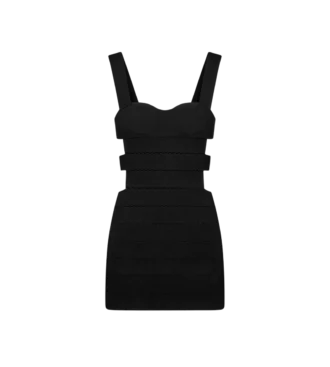 Intarsien-Strick-Minikleid