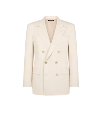 Jacke aus Wolle, Kaschmir und Seide