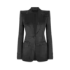 Jacquard-Polka-Dot-Duchesse-Einreiherjacke
