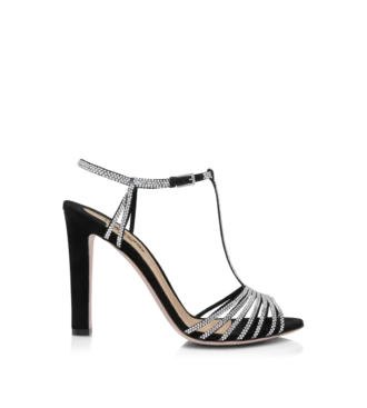 Jerry-Sandalen aus Wildleder mit Kristallverzierung Jerry-Sandalen aus Wildleder mit Kristallverzierung