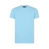 Kaltgefärbtes Baumwoll-T-Shirt mit Rundhalsausschnitt