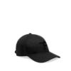 Kappe aus Canvas und glattem Leder