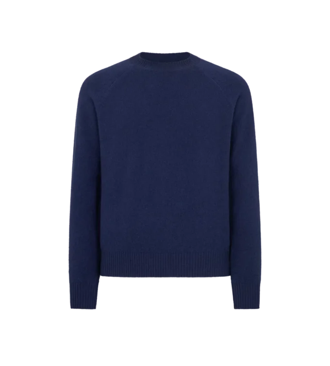 Kaschmir-Lammwollpullover mit Rundhalsausschnitt Kaschmir-Lammwollpullover mit Rundhalsausschnitt