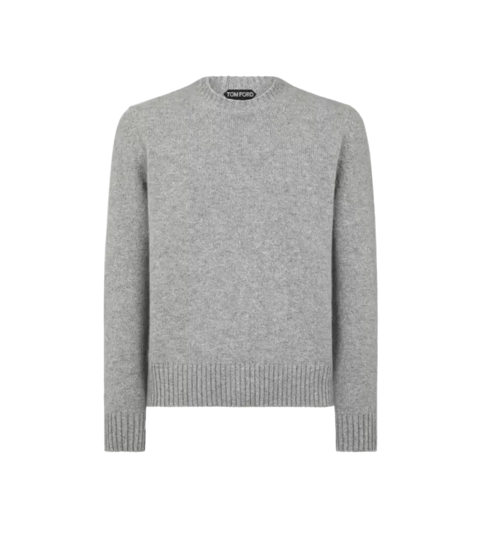 Kaschmir-Pullover mit Rundhalsausschnitt