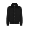 Kaschmir-Strickjacke mit Lammfellkragen Kaschmir-Strickjacke mit Lammfellkragen