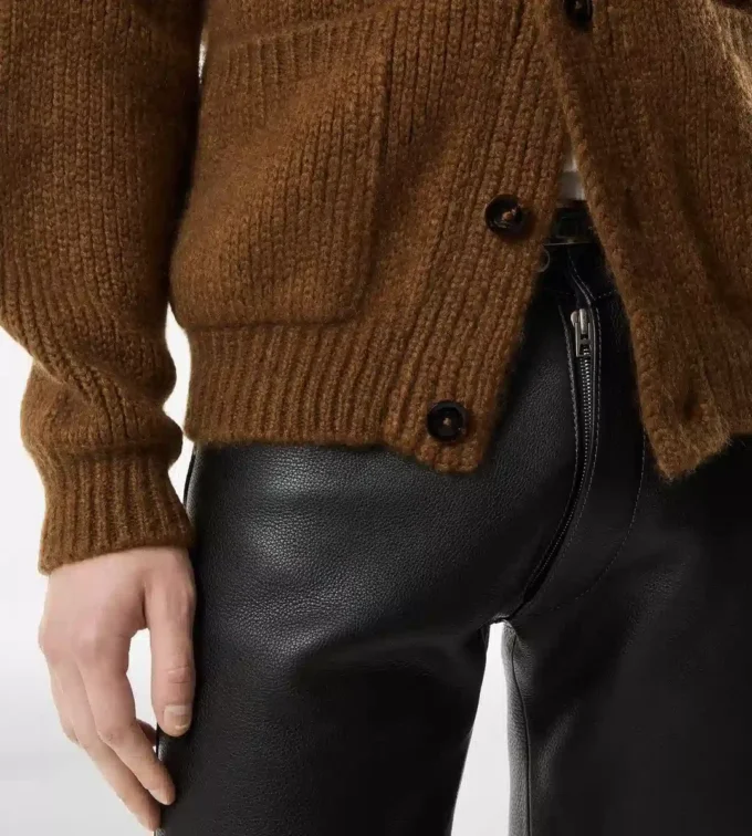 Kaschmir-Strickjacke mit Schalkragen Kaschmir-Strickjacke mit Schalkragen