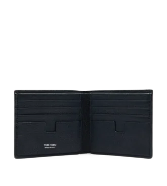 Klassische Brieftasche aus genarbtem Leder