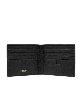 Klassische Brieftasche aus genarbtem Leder