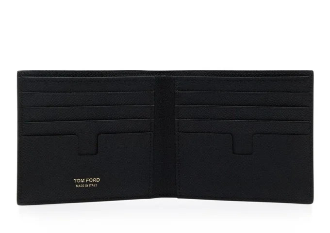 Kleine Brieftasche aus genarbtem Leder