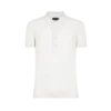 Kurzarm-Polo aus Baumwollkaschmir