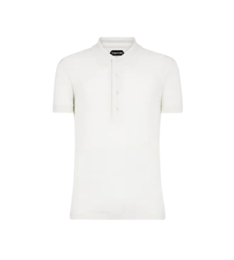 Kurzarm-Polo aus Baumwollkaschmir