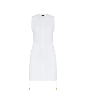 Kurzer Kaftan mit Rundhalsausschnitt und gekreuzten Kordeln Kurzer Kaftan mit Rundhalsausschnitt und gekreuzten Kordeln