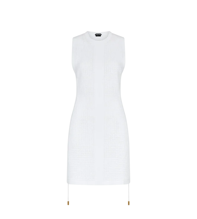 Kurzer Kaftan mit Rundhalsausschnitt und gekreuzten Kordeln Kurzer Kaftan mit Rundhalsausschnitt und gekreuzten Kordeln