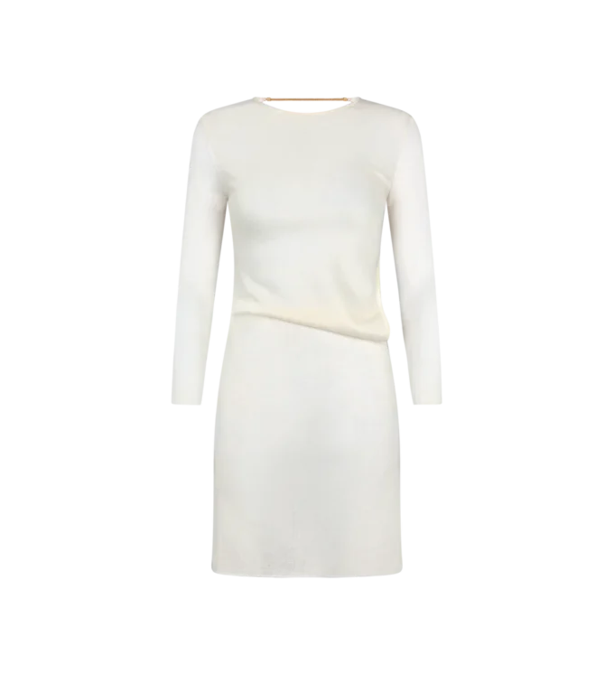 Kurzes Kleid mit Cut-Out und Kettenverschluss