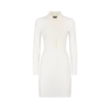 Kurzes Polo-Kleid mit Plastron