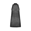 Kurzes, ärmelloses Kleid mit Stehkragen
