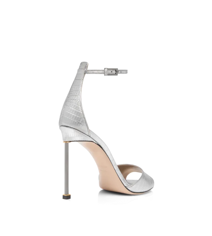 Laminierte, bedruckte Tejus Spire Sandalette mit Fesselriemchen Laminierte, bedruckte Tejus Spire Sandalette mit Fesselriemchen