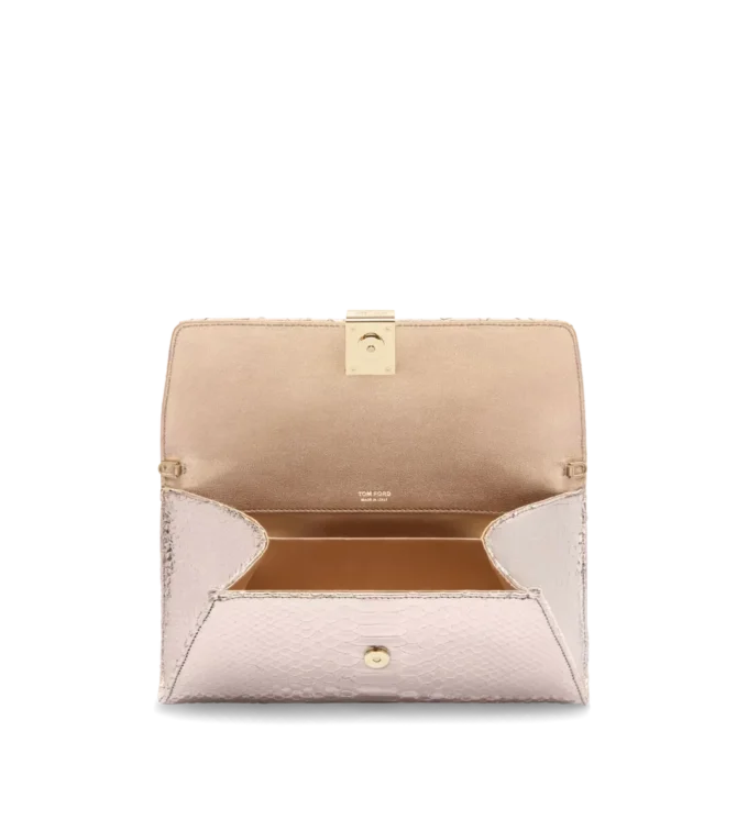 Laminierte Python Nobile Clutch mit Prägung Laminierte Python Nobile Clutch mit Prägung