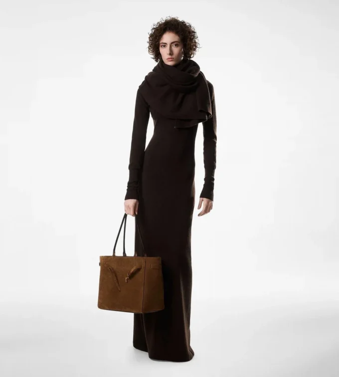 Mittelgroße Audrey-Tasche aus Wildleder Mittelgroße Audrey-Tasche aus Wildleder