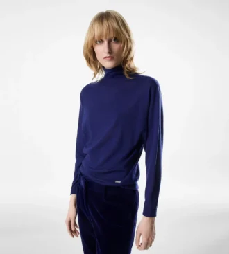 Langärmeliger Rollkragenpullover mit Tom Ford Metallplakette