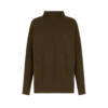 Langärmeliger Strickpullover mit Stehkragen