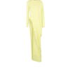 Langärmeliges Abendkleid aus Crêpe-Jersey Langärmeliges Abendkleid aus Crêpe-Jersey