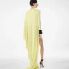 Langärmeliges Abendkleid aus Crêpe-Jersey Langärmeliges Abendkleid aus Crêpe-Jersey