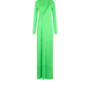 Langärmeliges Abendkleid mit Schlitz vorne