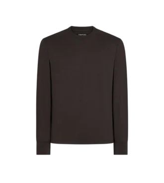 Langärmliges T-Shirt aus Lyocell-Baumwolle
