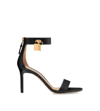 Leder-Sandalen mit Vorhängeschloss Leder-Sandalen mit Vorhängeschloss