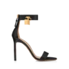Leder-Sandalen mit Vorhängeschloss Leder-Sandalen mit Vorhängeschloss