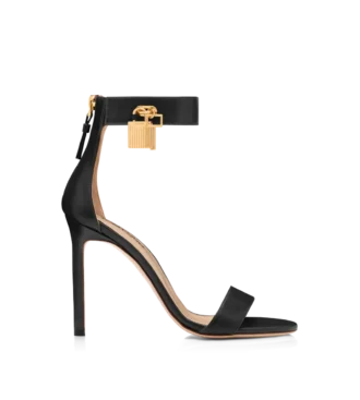 Leder-Sandalen mit Vorhängeschloss Leder-Sandalen mit Vorhängeschloss