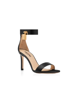 Leder-Sandalen mit Vorhängeschloss Leder-Sandalen mit Vorhängeschloss