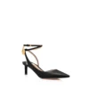 Leder-Slingback mit Padlock