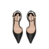 Leder-Slingback mit Padlock