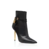 Lederstiefelette mit Vorhängeschloss Lederstiefelette mit Vorhängeschloss