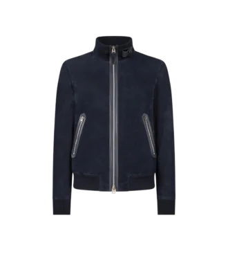 Leichte Bomberjacke aus Wildleder