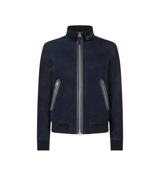 Leichte Bomberjacke aus Wildleder