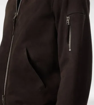 Leichte Bomberjacke aus Wildleder