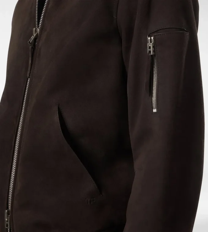 Leichte Bomberjacke aus Wildleder