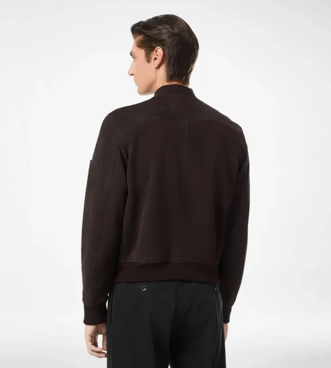 Leichte Bomberjacke aus Wildleder