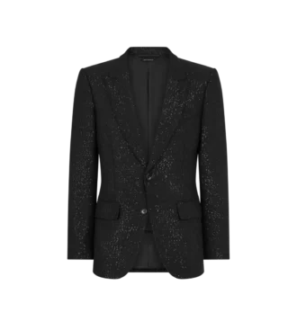 Leichte Bouclé-Jacke mit Pailletten