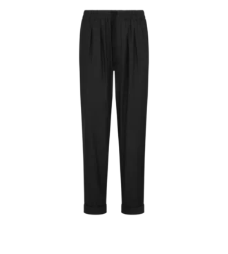 Leichte Hose aus fließendem Baumwoll-Seiden-Twill