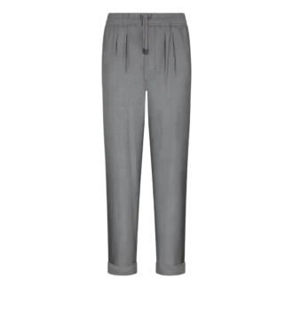 Leichte Hose aus garngefärbter Seide