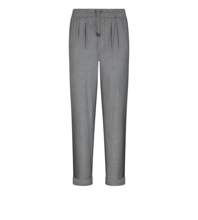 Leichte Hose aus garngefärbter Seide