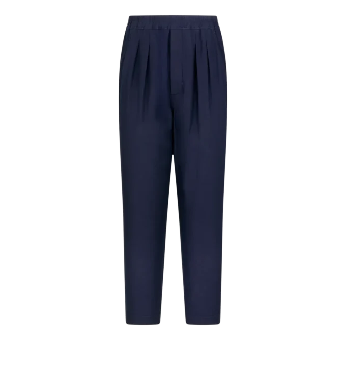Leichte Lounge-Hose aus Lyocell mit Falten